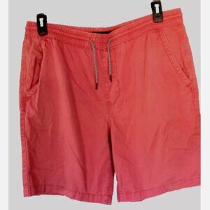 Aeropostale Men's Swim Shorts Size XL Faded Red Elastic Waist Pockets Drawstring